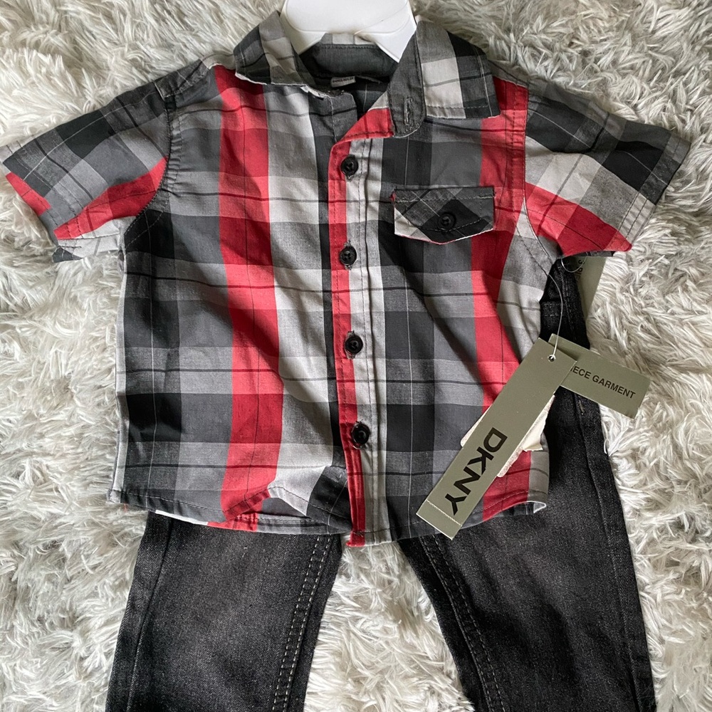 Infant boys DNKY Jean Set